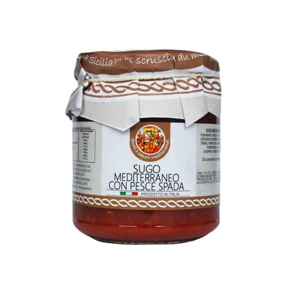 Tomatensoße "Mediterraneo" mit Schwertfisch