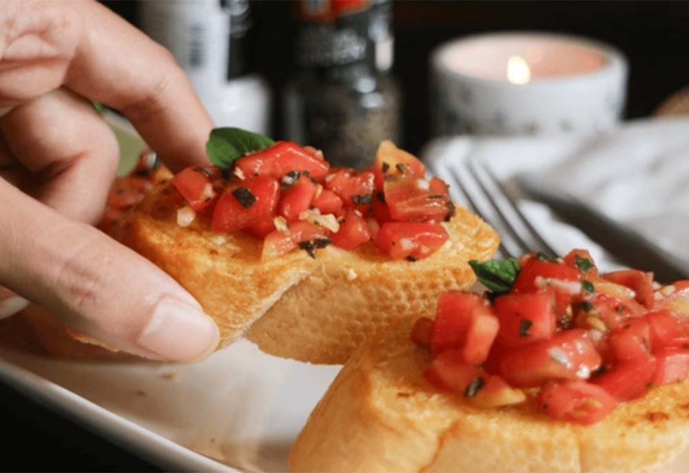 Sizilianische Bruschetta Siciliana